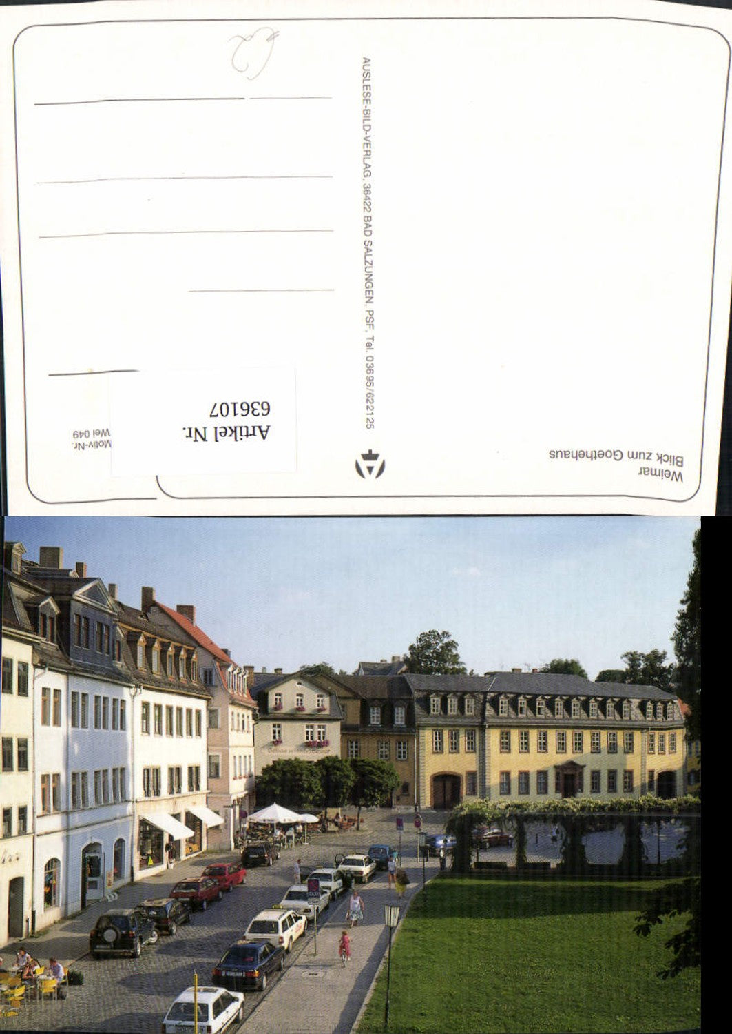 636107, Weimar View towards Goethe House