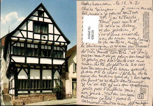 636129,Gelnhausen i. Kinzigtal Fachwerkhaus Gotisches Haus