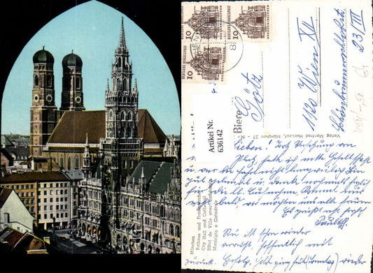 636142,München Rathaus u. Frauenkirche Kirche