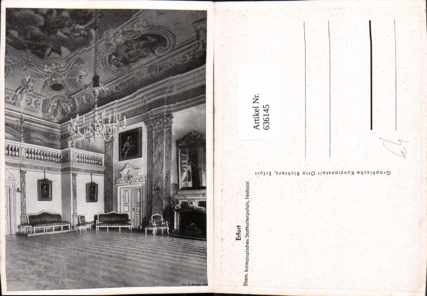 636145, Erfurt Governor's Palace Ballroom Interior