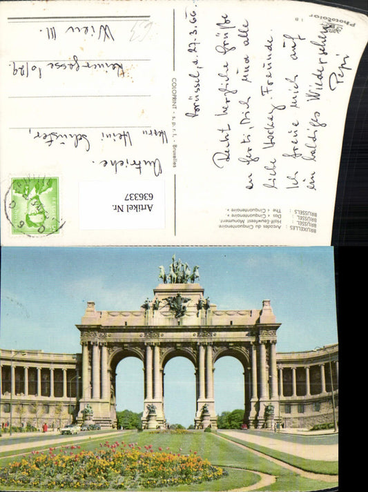 636337,Brüssel Bruxelles Arcades du Cinquantenaire Belgium