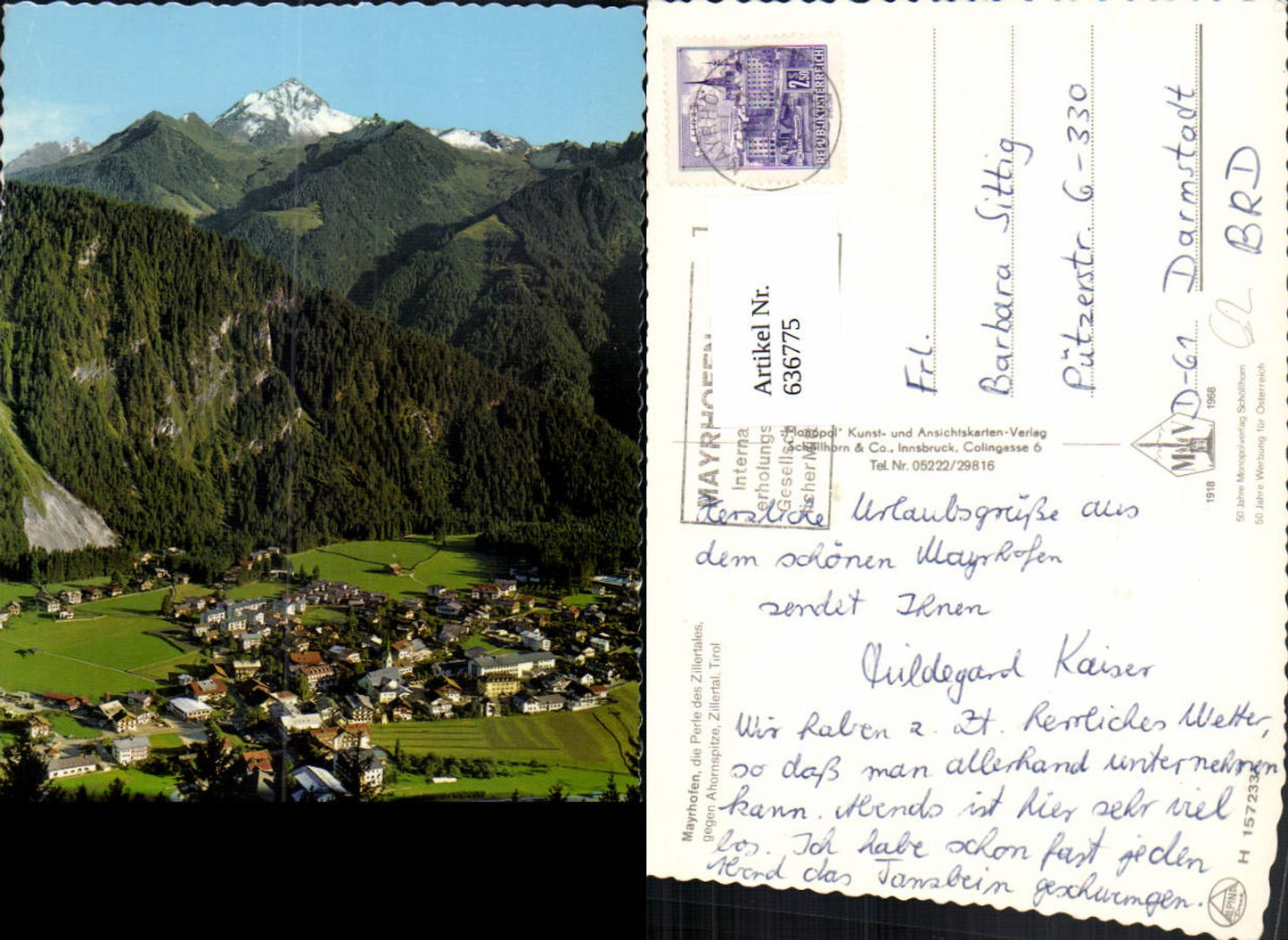 Alte Ansichtskarte – Old Postcard