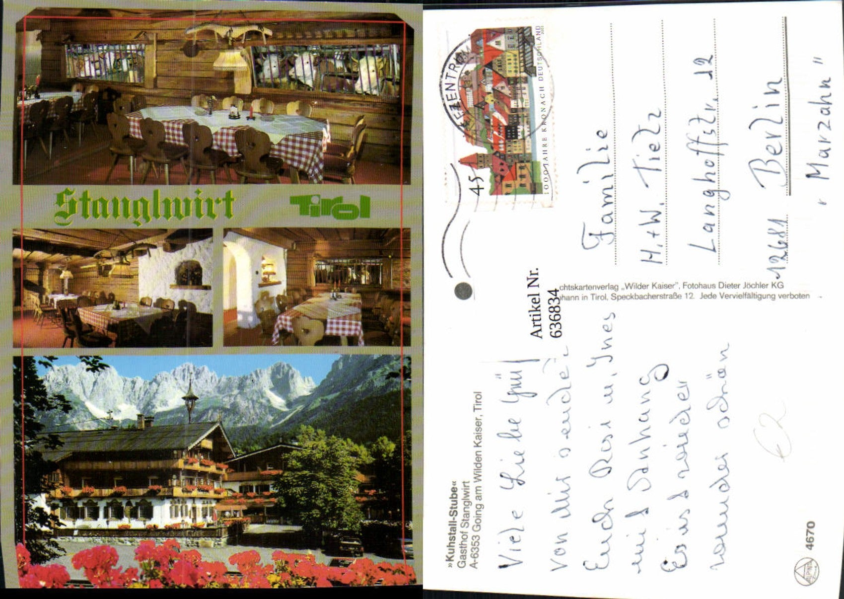 Alte Ansichtskarte – Old Postcard