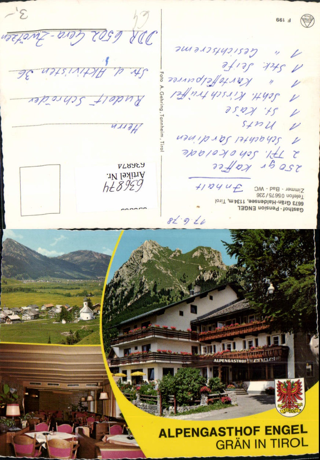 Alte Ansichtskarte – Old Postcard