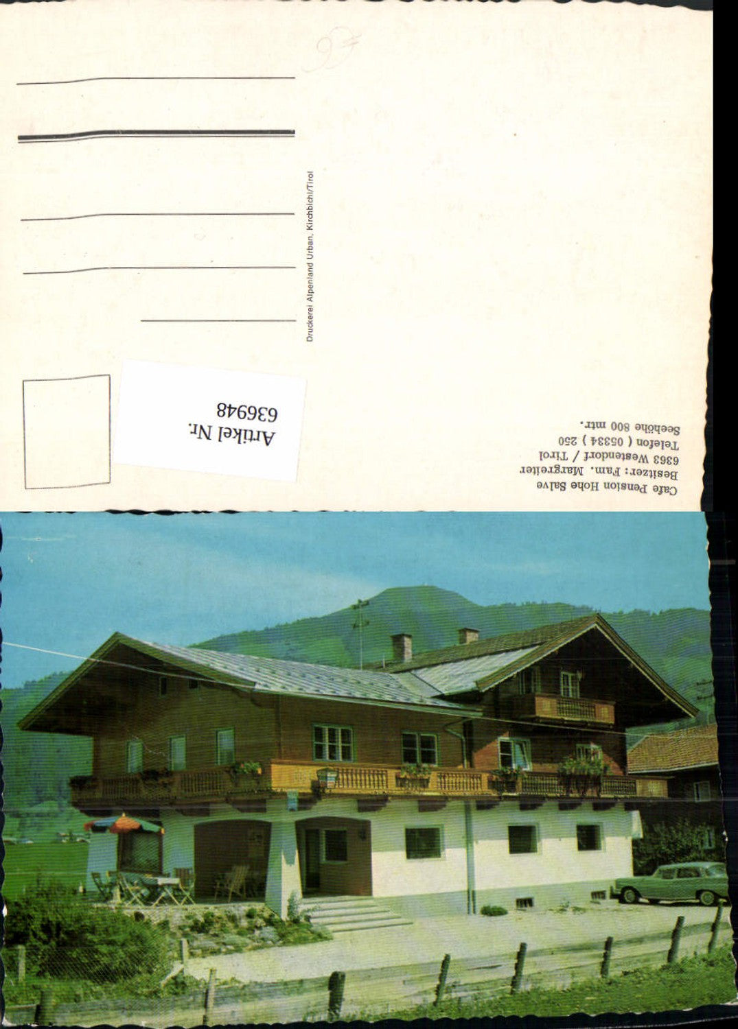 Alte Ansichtskarte – Old Postcard