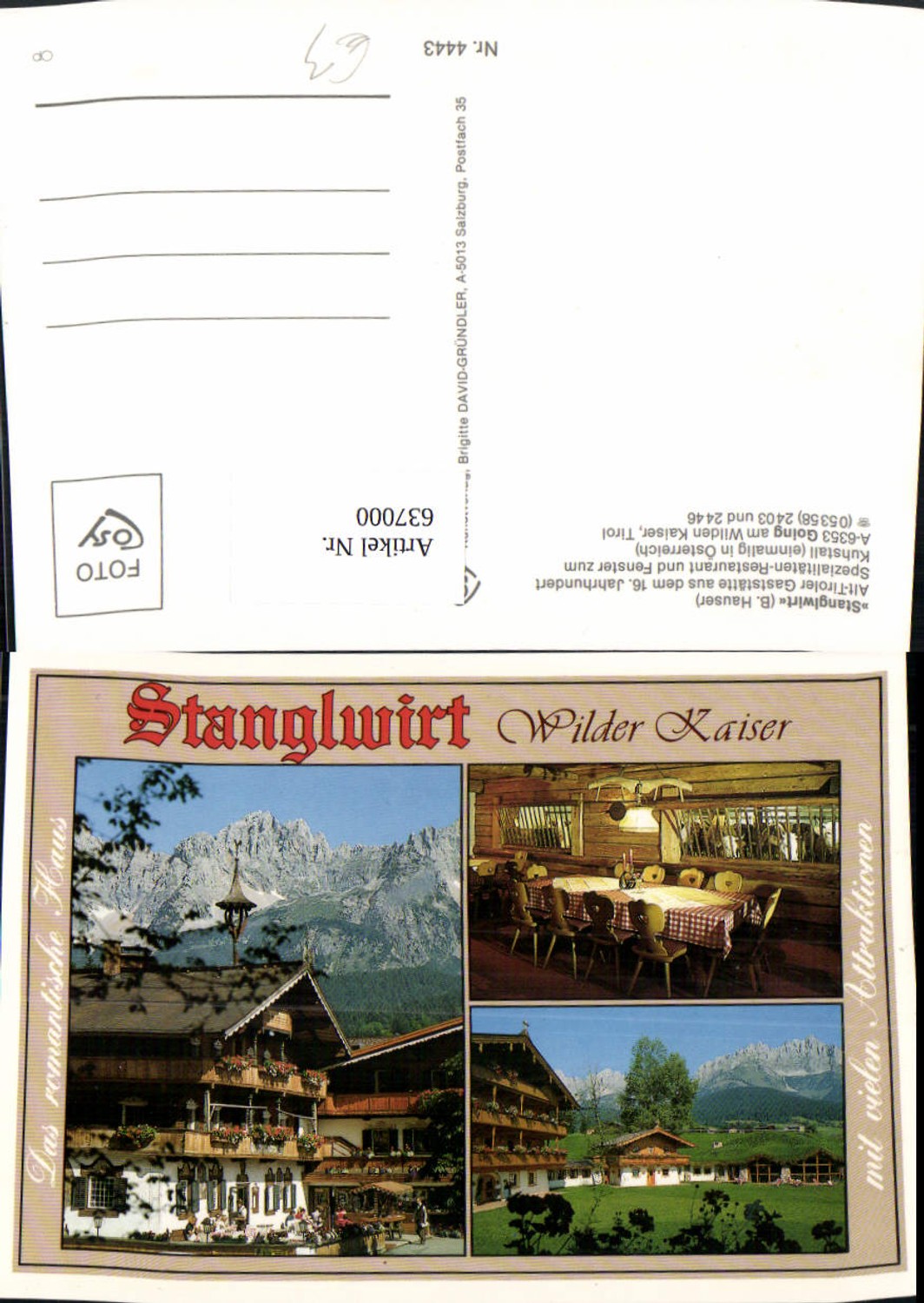 Alte Ansichtskarte – Old Postcard