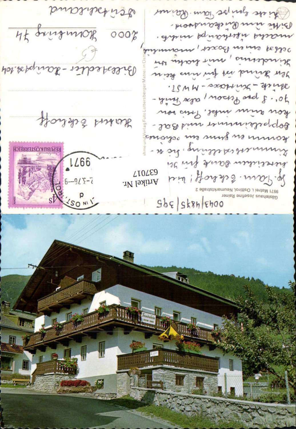 Alte Ansichtskarte – Old Postcard