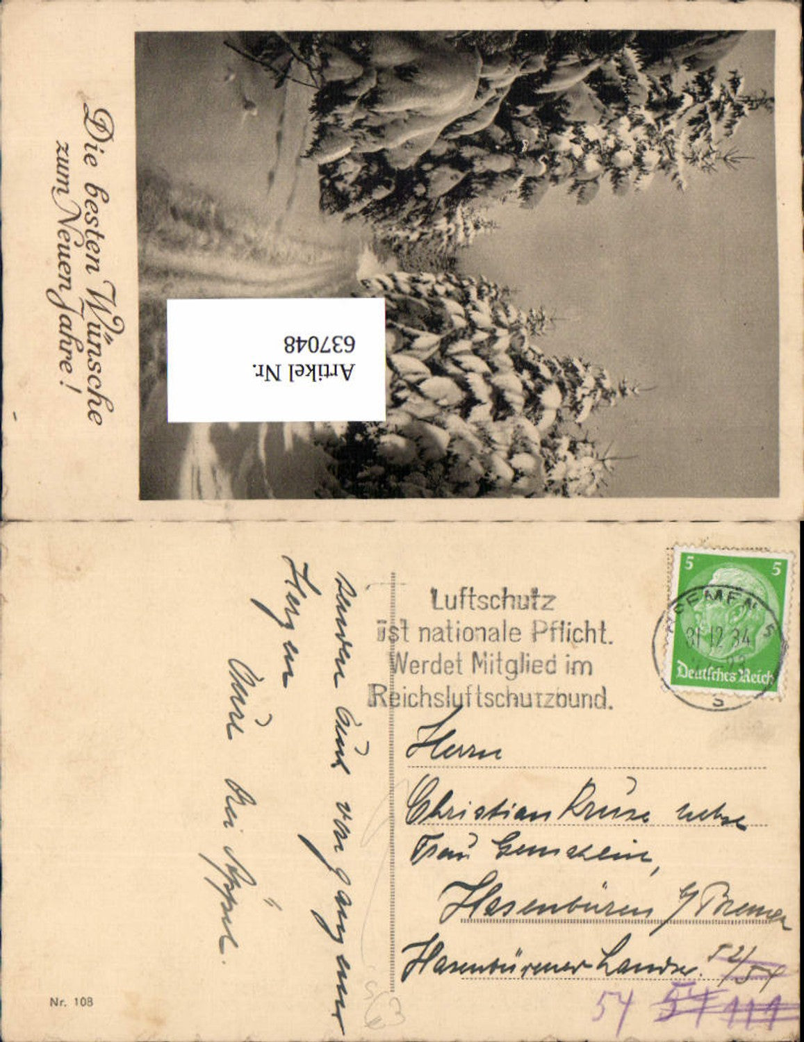 Alte Ansichtskarte – Old Postcard