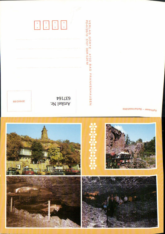 637164,Multi-image Ak Kyffhäuser Barbarossa Cave Rottleben Kyffhäuserland