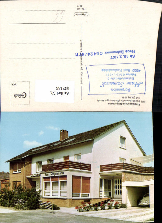 637186,Bad Rothenfelde Teutoburger Wald Erholungsheim Stegelmann