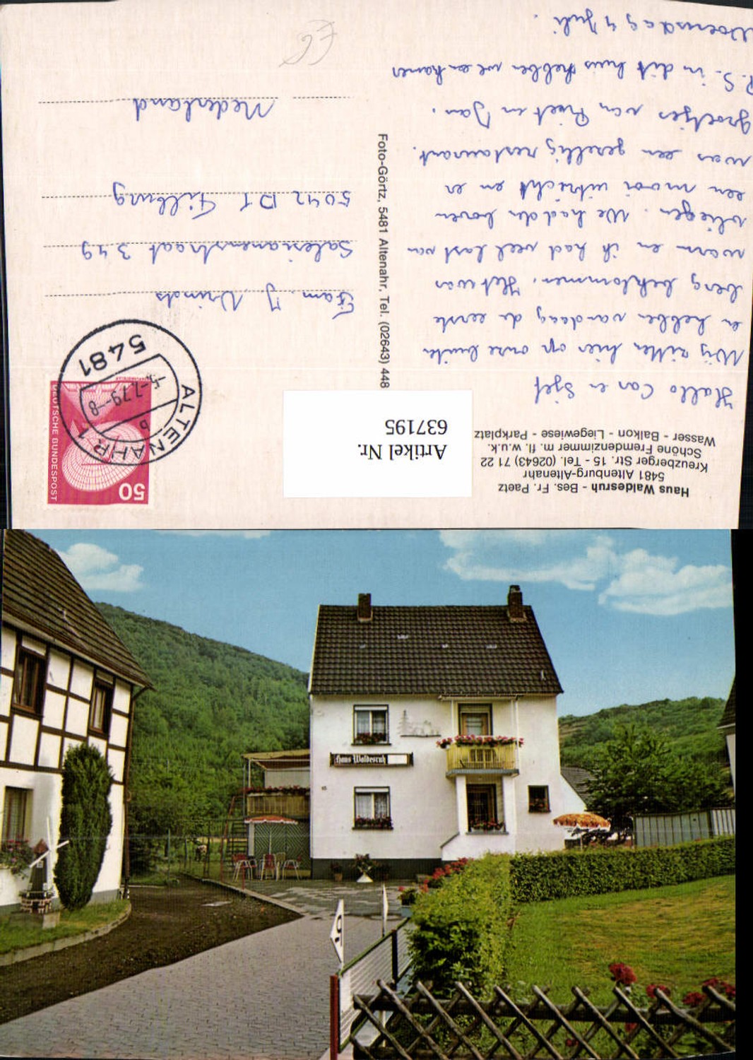 637195,Altenburg Altenahr Haus Waldesruh