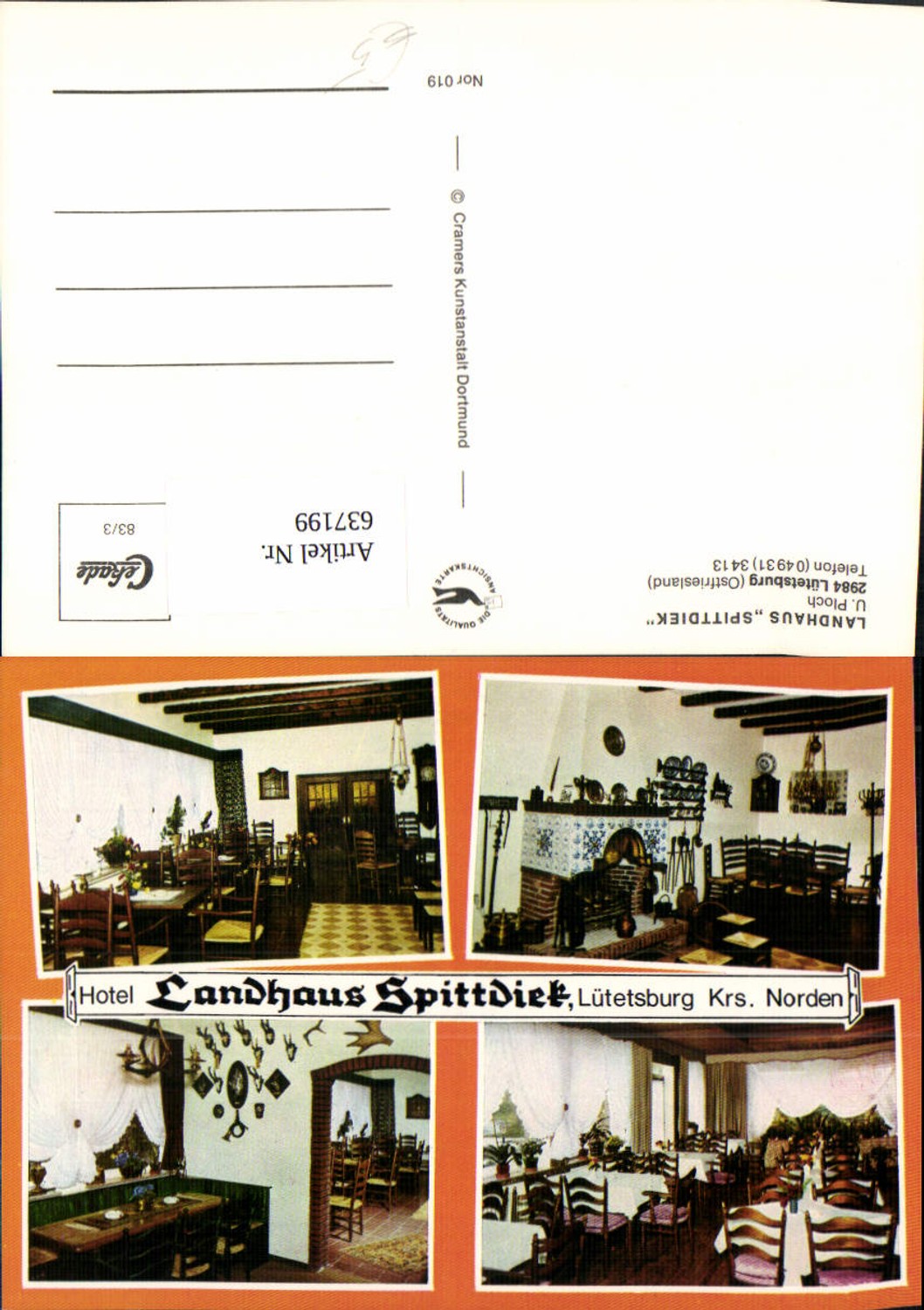 637199,Mehrbild Ak Lütetsburg Ostfriesland Landhaus Spittdiek