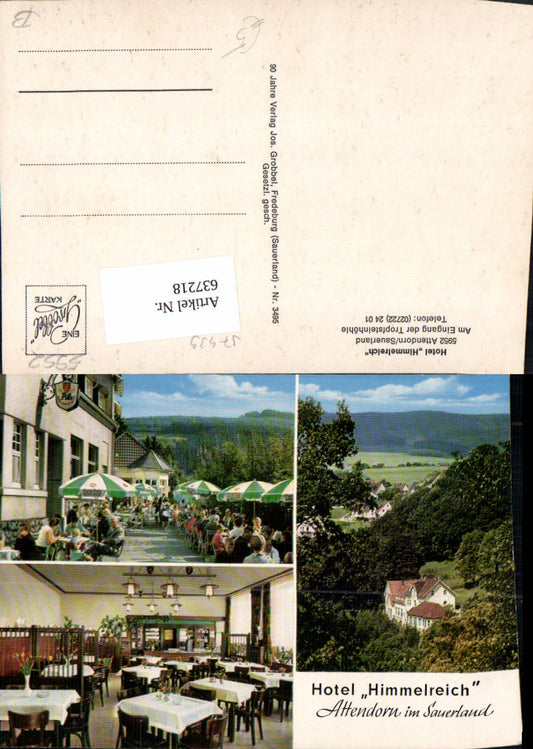 637218,Mehrbild Ak Attendorn Sauerland Hotel Himmelsreich