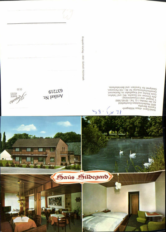 637219,Mehrbild Ak Niederkrüchten Overhetfeld Hotel-Garni Haus Hildegard Schwan