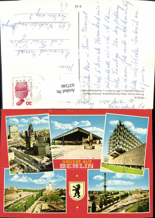 637246,Mehrbild Ak Berlin Europa-Center Klinikum Steglitz Funkturm u. Ausstellungshallen