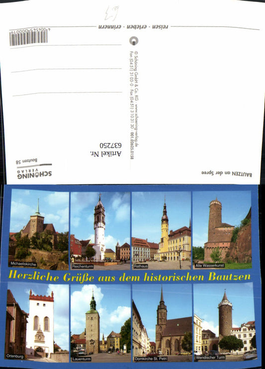 637250,Mehrbild Ak Bautzen a. d. Spree Reichenturm Rathaus Wendischer Turm