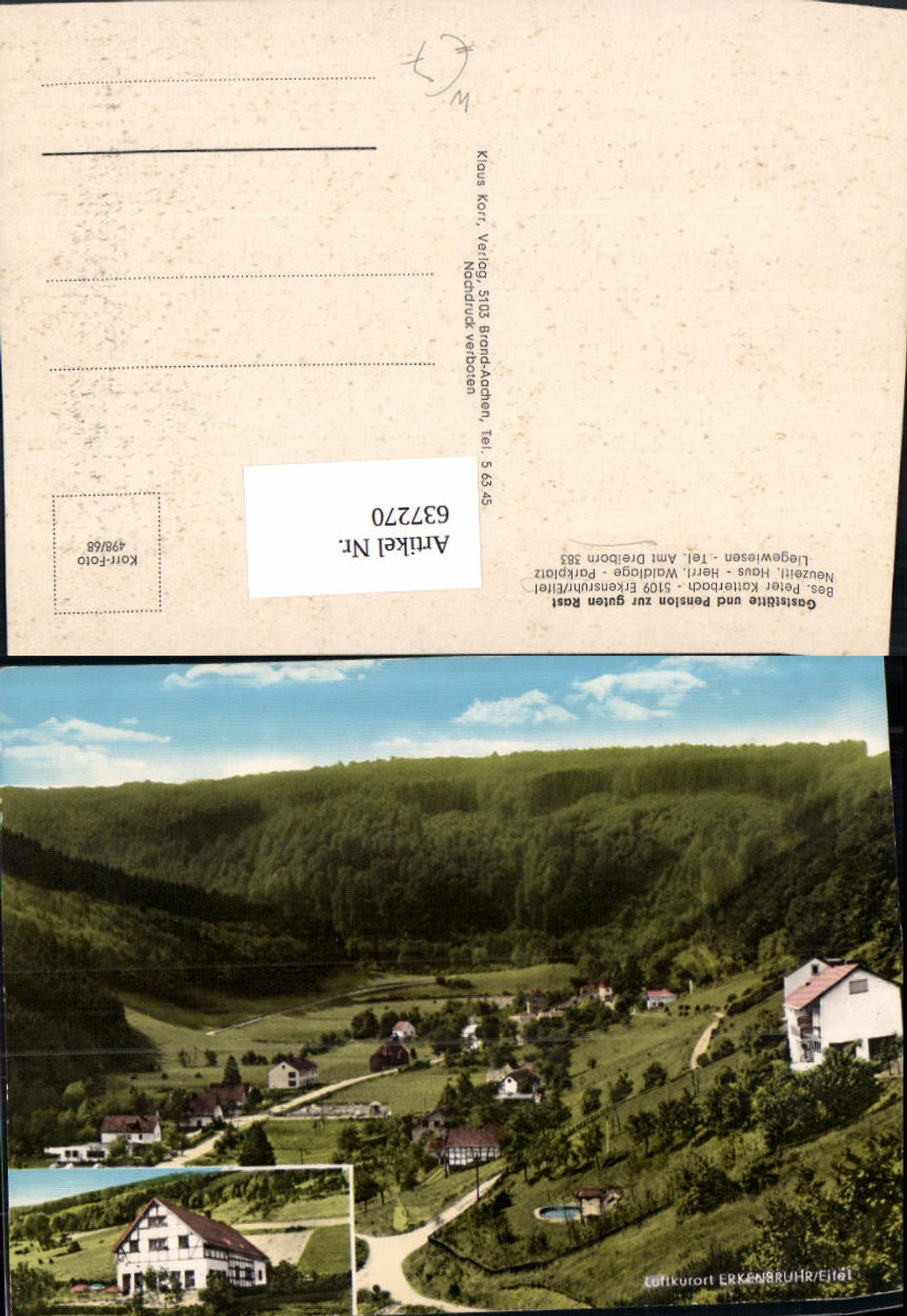 637270,Mehrbild Ak Simmerath Erkensruhr Eifel Gaststätte Pension zur guten Rast