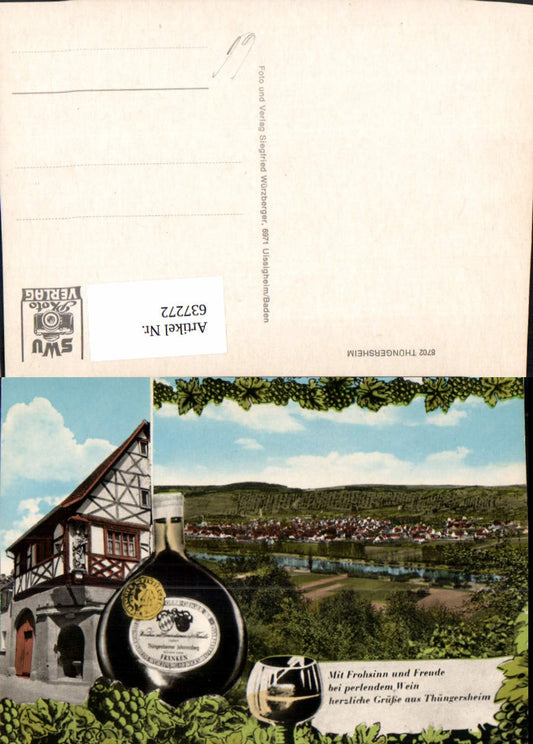 637272,Mehrbild Ak Thüngersheim Wein Fachwerkhaus