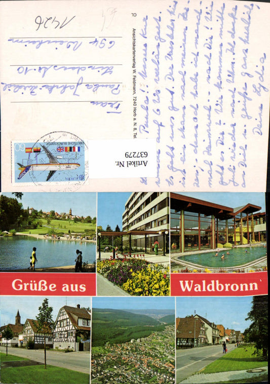 637279, Multi-image postcard Waldbronn views