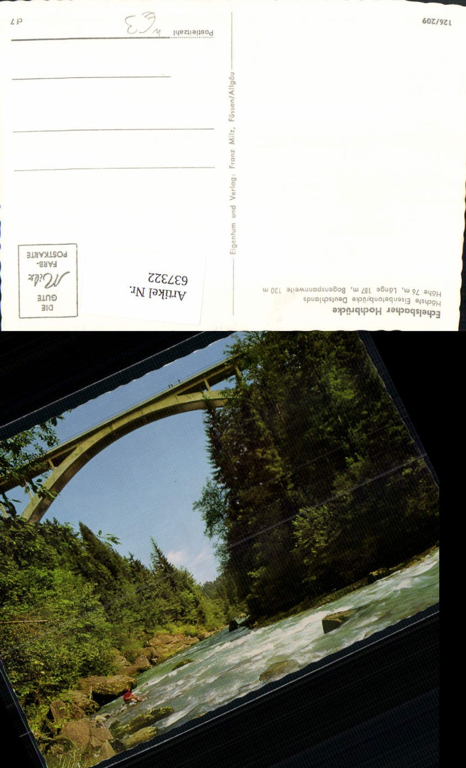 637322,Echelsbacher Hochbrücke Brücke Rottenbuch Bad Bayersoien