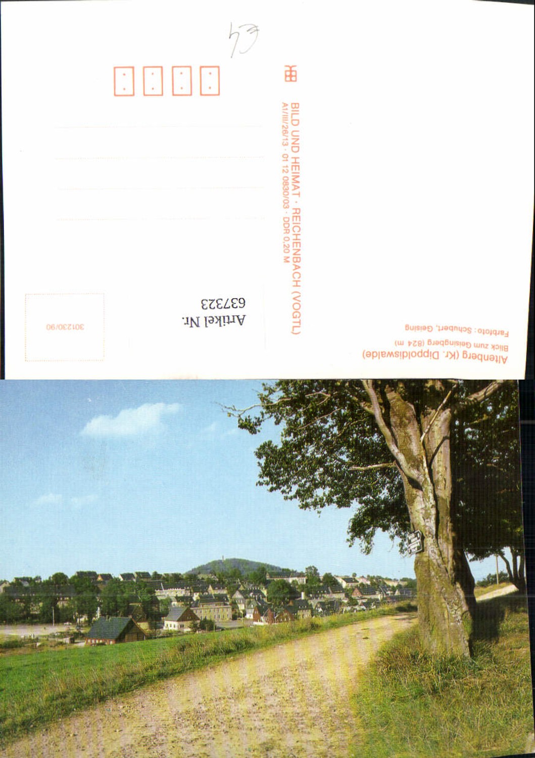 637323,Altenberg Erzgebirge Blick zum Geisingberg