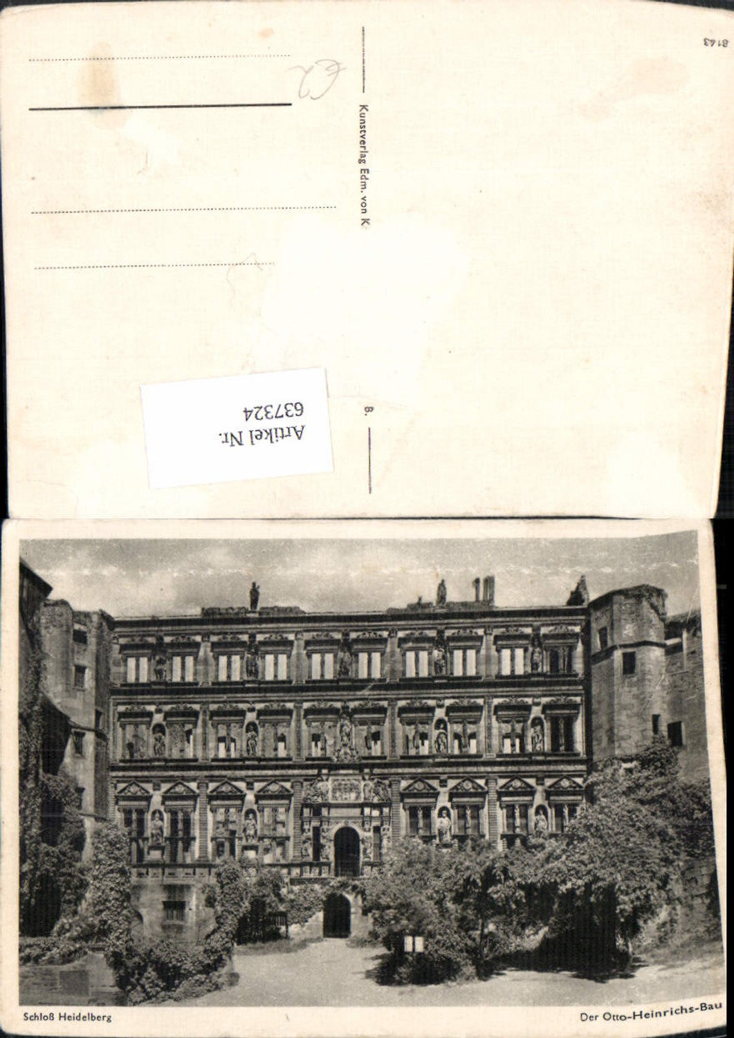 637324,Schloss Heidelberg ansicht Der Otto-Heinrichs-Bau