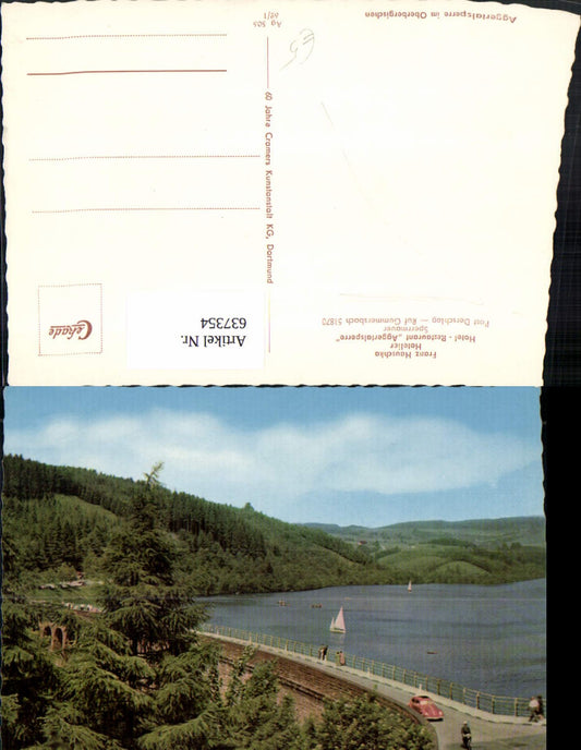 637354,Derschlag Gummersbach Hotel Aggertalsperre Talsperre VW Käfer