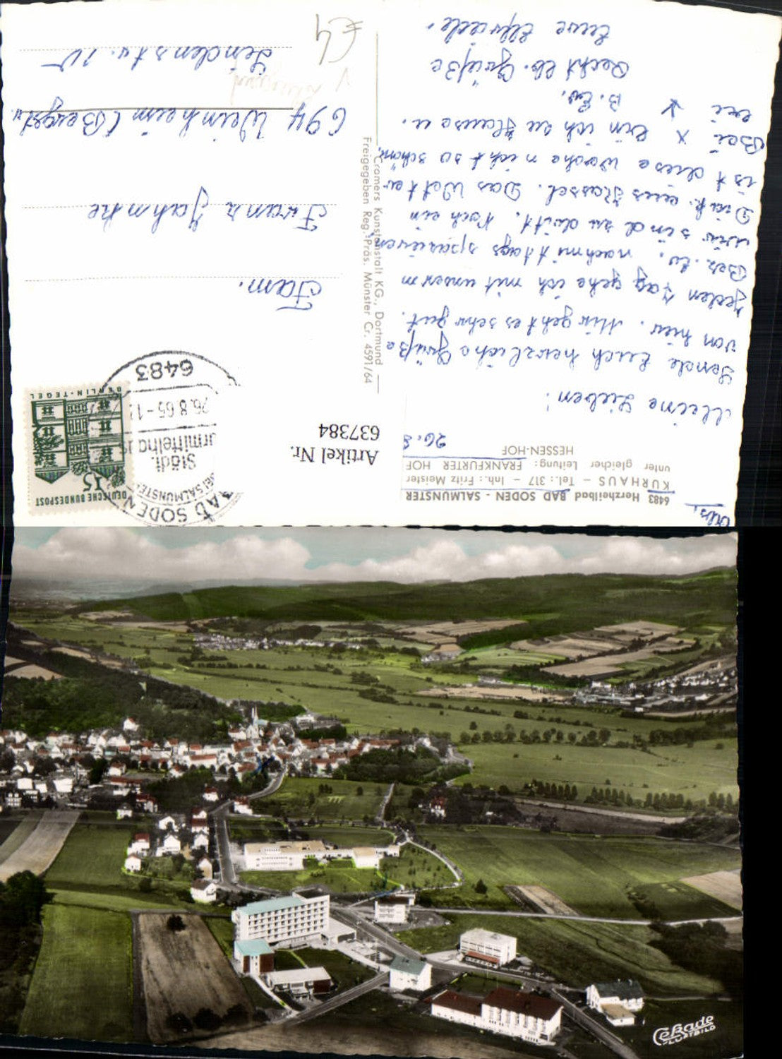 637384,Luftbild Bad Soden-Salmünster Kurhaus pub Cramers