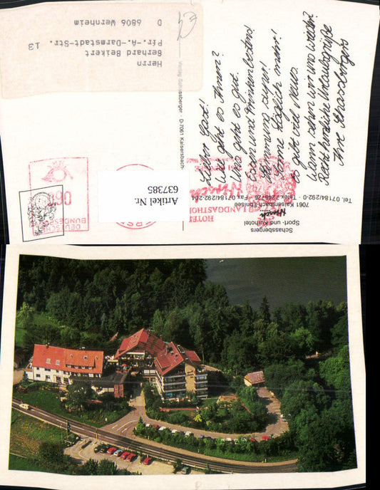 637385, Aerial view Kaisersbach Ebnisee Sport- u. Kurhotel Hirsch