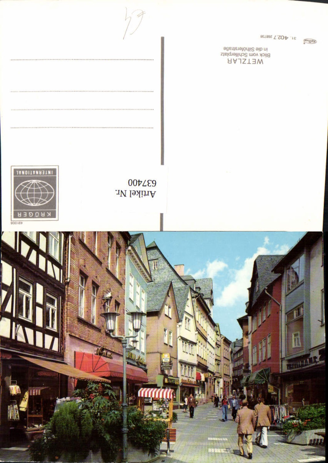 637400,Wetzlar Blick v. Schillerplatz i. Silhöferstraße