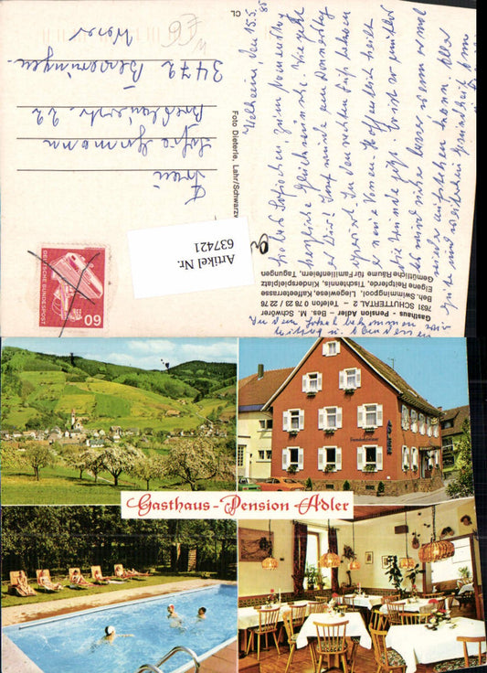 637421, Schuttertal Gasthaus Pension Adler Ortenaukreis