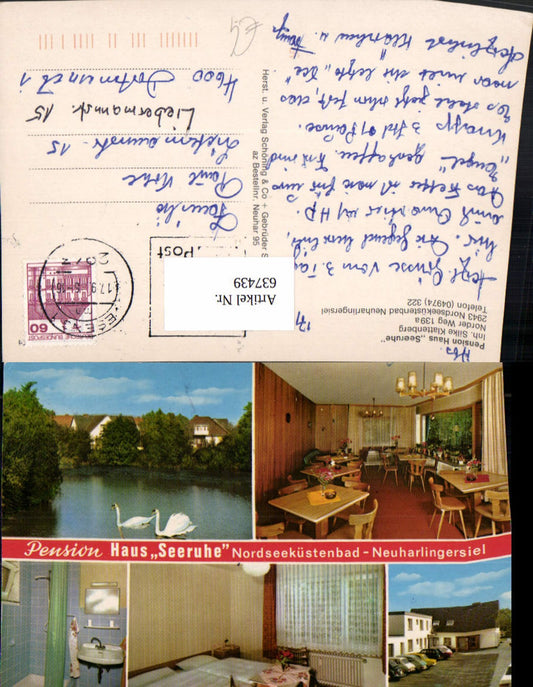 637439,Mehrbild Ak Neuharlingersiel Pension Haus Seeruhe