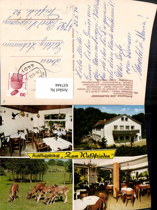 637444,Mehrbild Ak Havixbeck Ausflugslokal Zum Waldfrieden