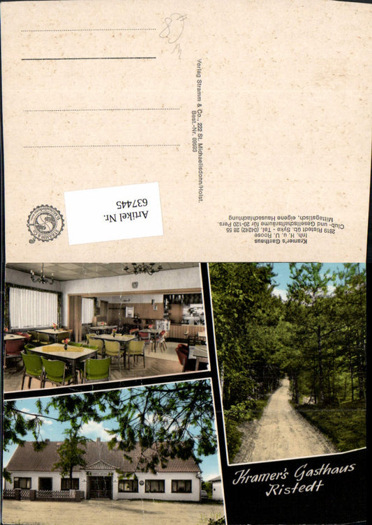 637445,Mehrbild Ak Ristedt Syke Kramers Gasthaus