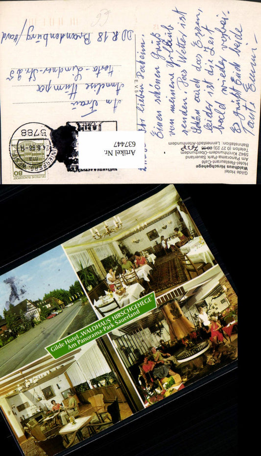 637447,Mehrbild Ak Kirchhundem Oberhundem Waldhaus Hirschgehege