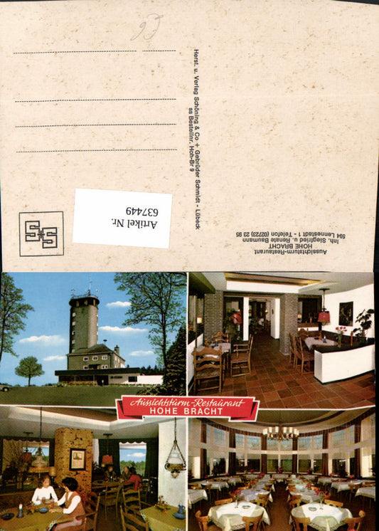 637449,Mehrbild Ak Lennestadt Aussichtsturm Hohe Bracht