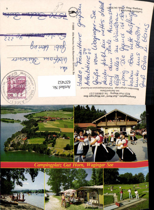 637452,Mehrbild Ak Waging am See Campingplatz Gut Horn a. Waginger See