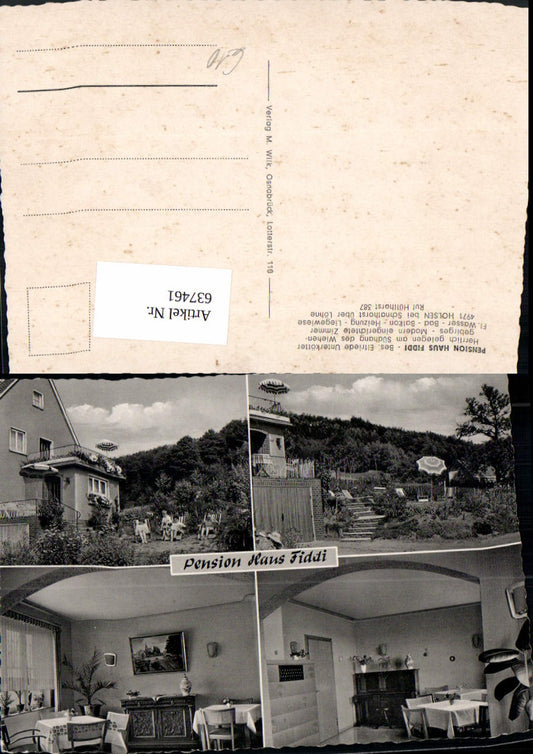 637461,Mehrbild Ak Holsen Hüllhorst Pension Haus Fiddi
