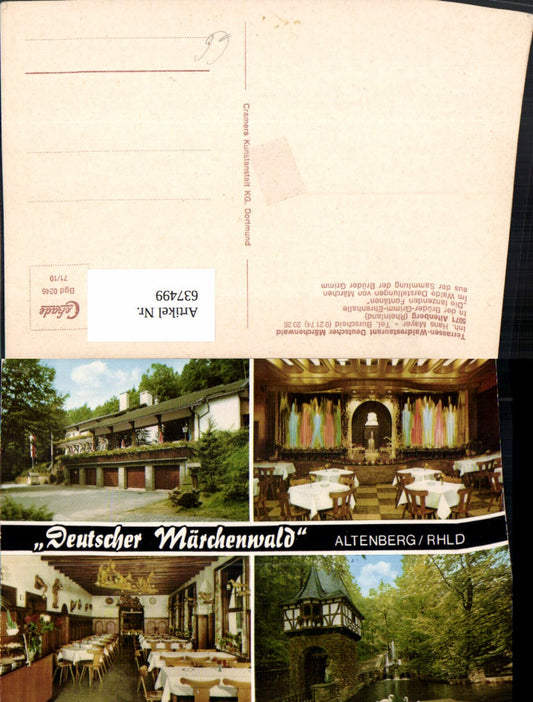 637499,Altenberg Odenthal Rheinland Märchenrestaurant Deutscher Märchenwald