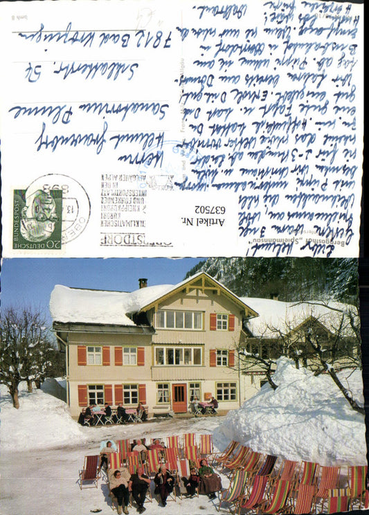 637502,Oberstdorf Berggasthof Spielmannsau Winteransicht