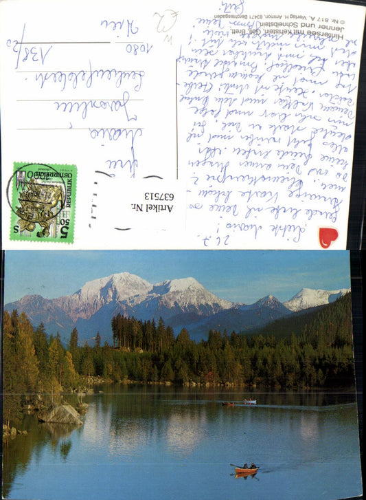 637513,Ramsau bei Berchtesgaden Hintersee m. Kehlstein Göll Brett Jenner u. Schneibstein