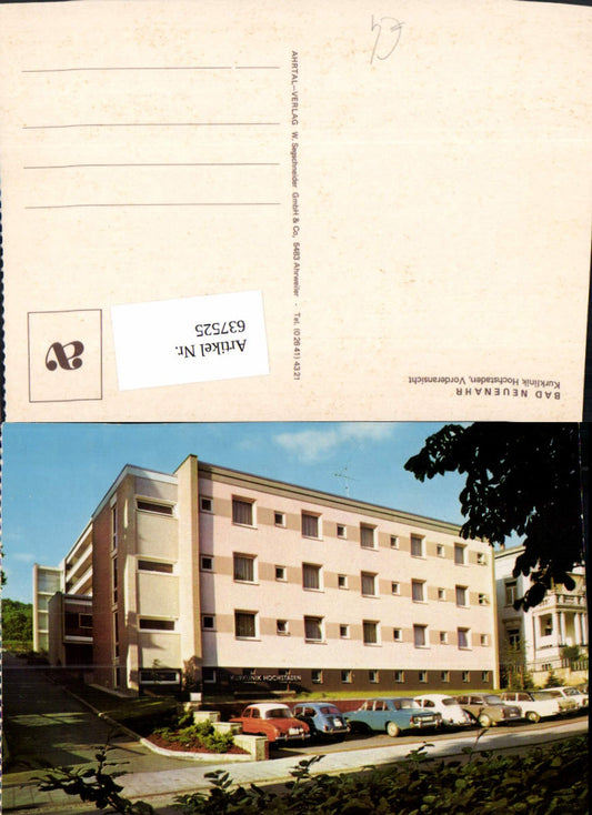 637525,Bad Neuenahr-Ahrweiler Kurklinik Hochstaden Vorderansicht