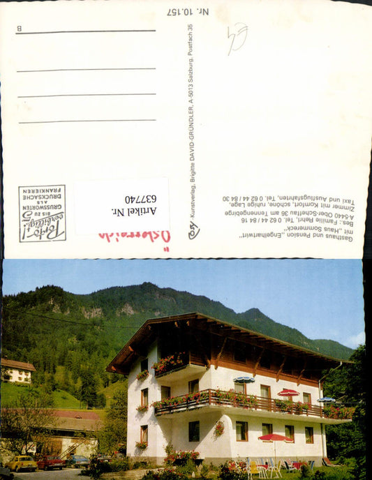 637740,Oberscheffau Scheffau a. Tennengebirge Gasthaus Pension Engelhartwirt