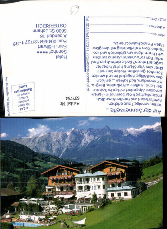 637754,St Johann i. Pongau Hotel Sonnhof