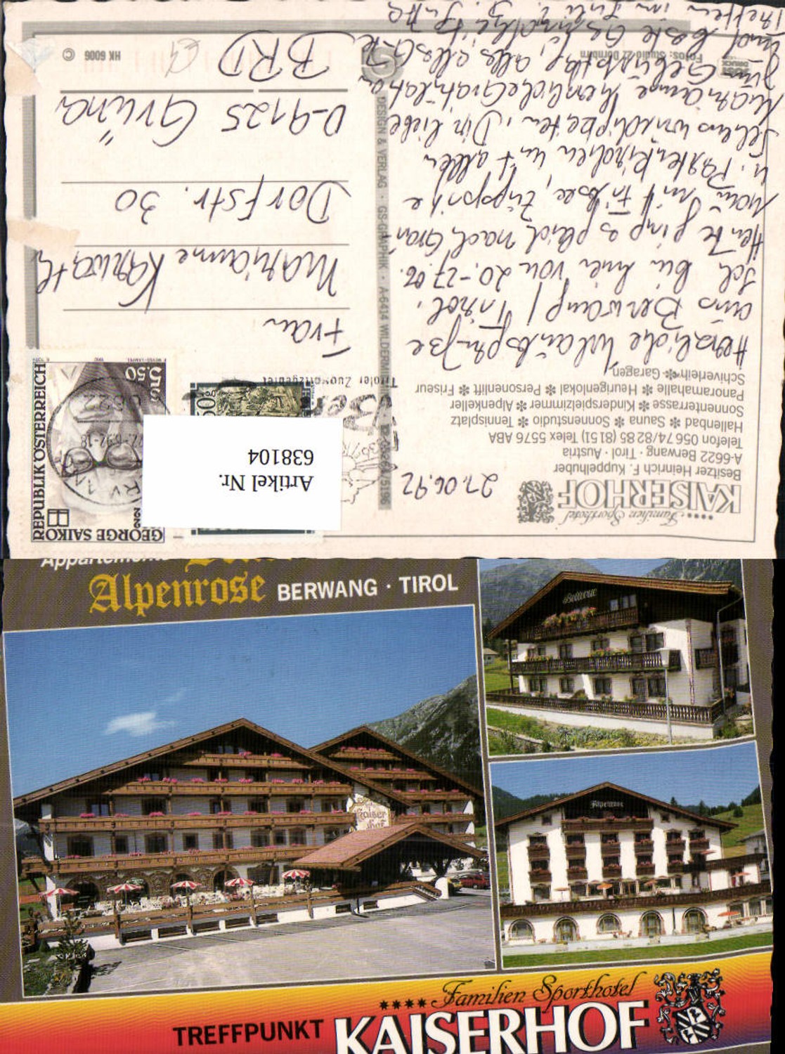 Alte Ansichtskarte – Old Postcard