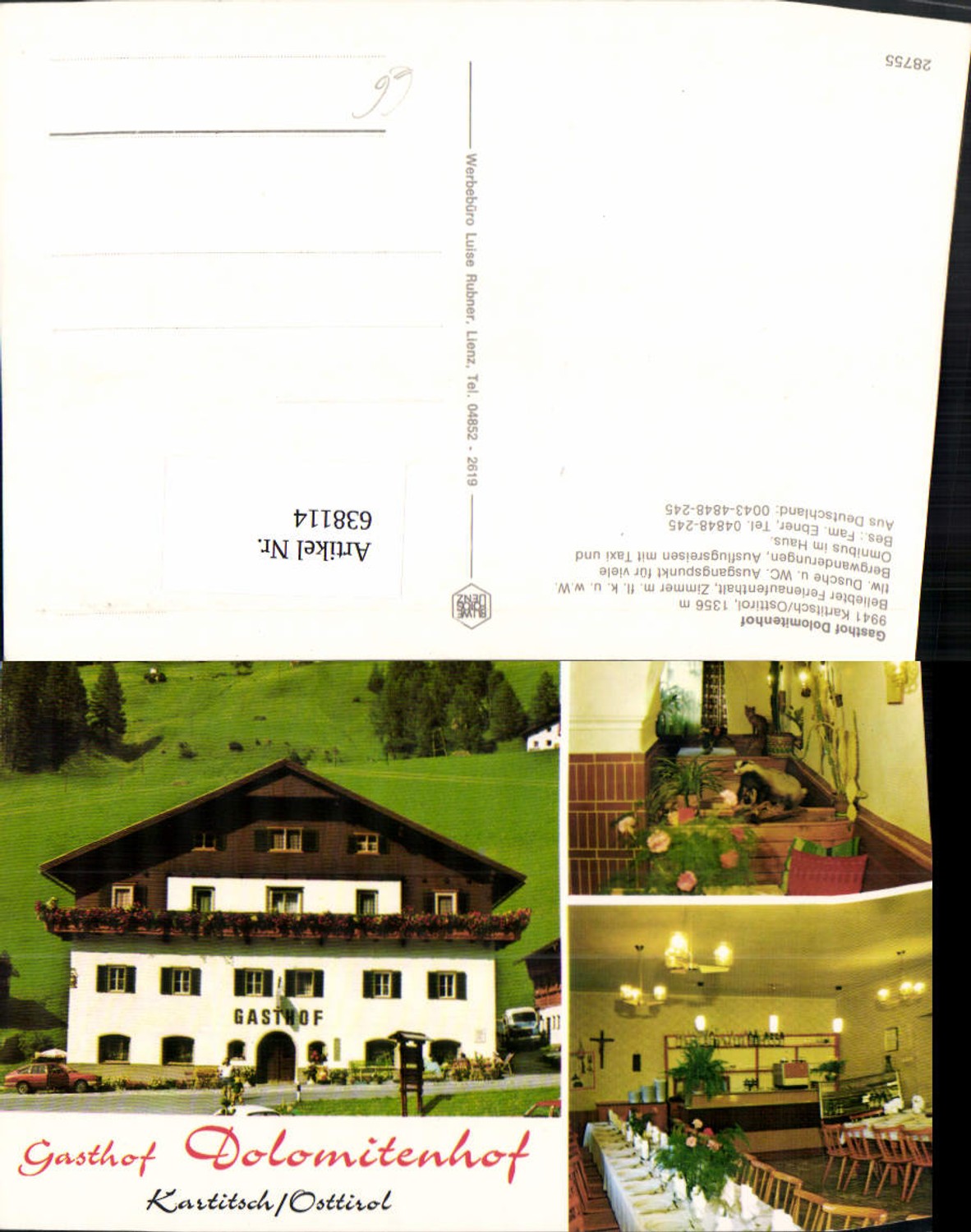 Alte Ansichtskarte – Old Postcard