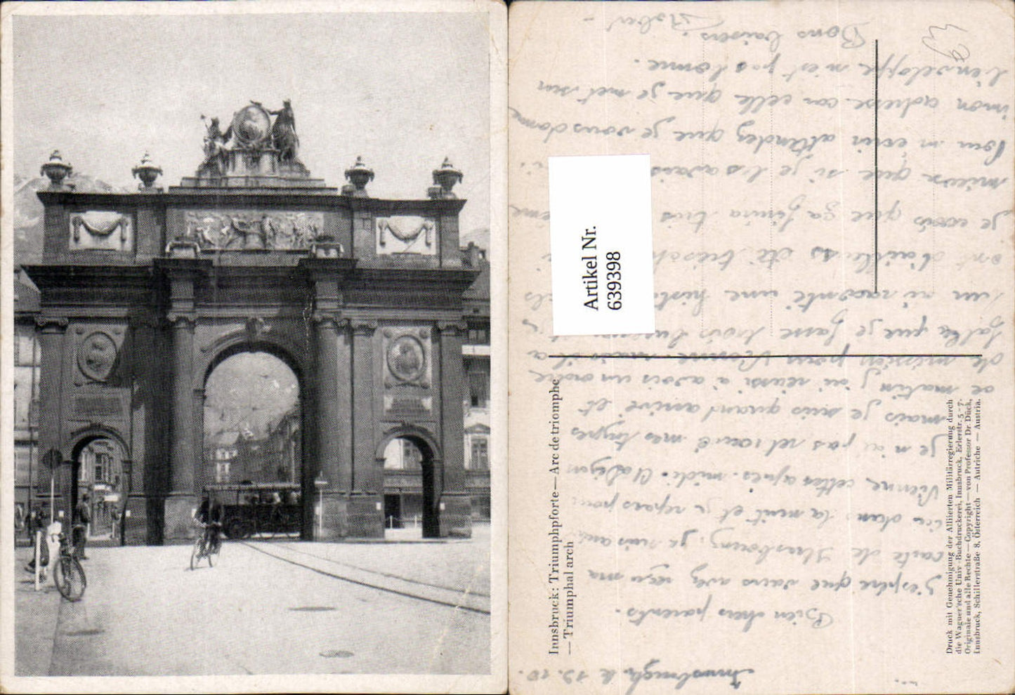 Alte Ansichtskarte – Old Postcard