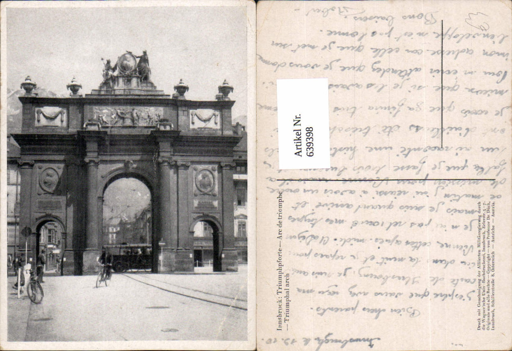 Alte Ansichtskarte – Old Postcard
