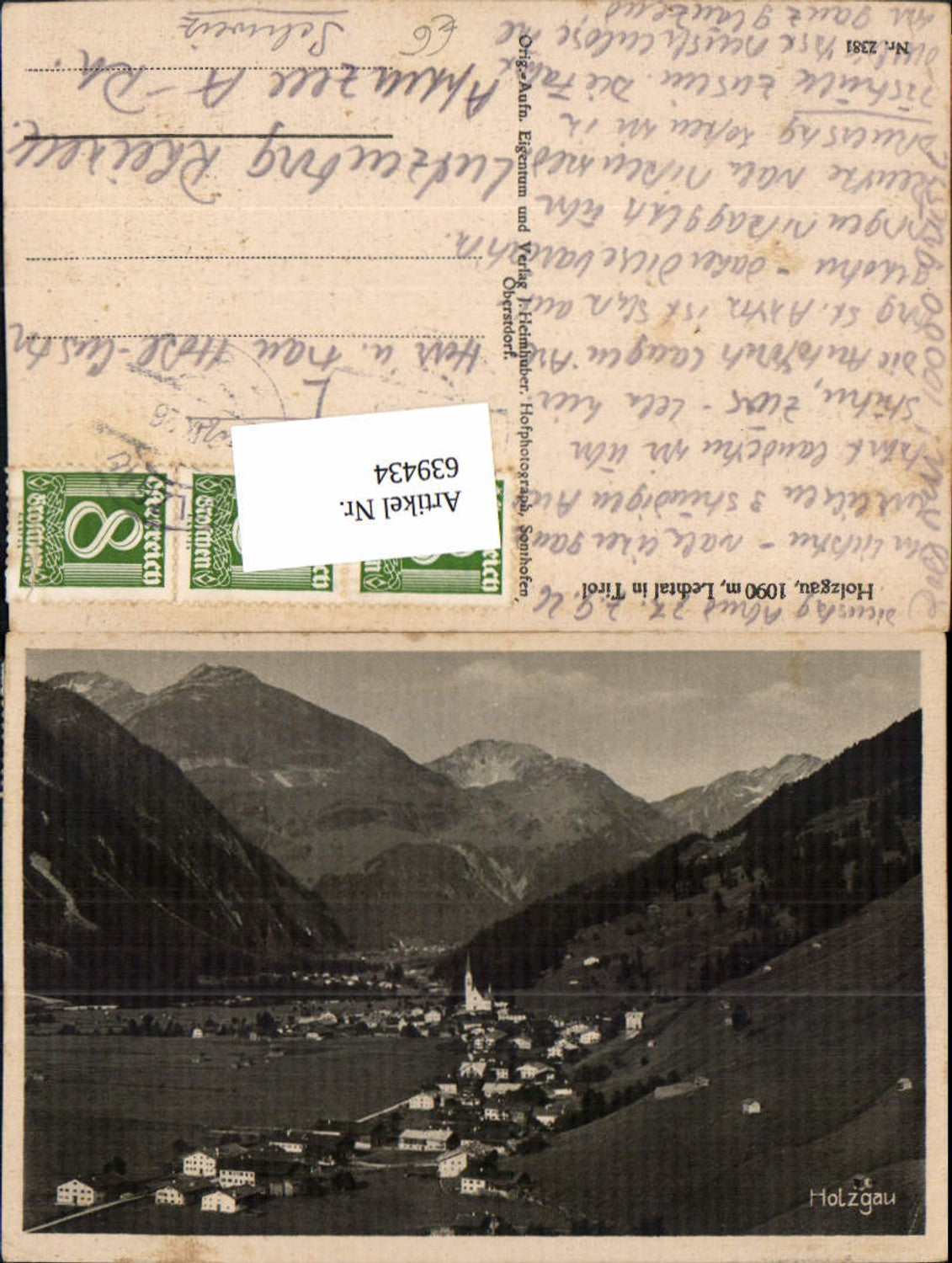 Alte Ansichtskarte – Old Postcard