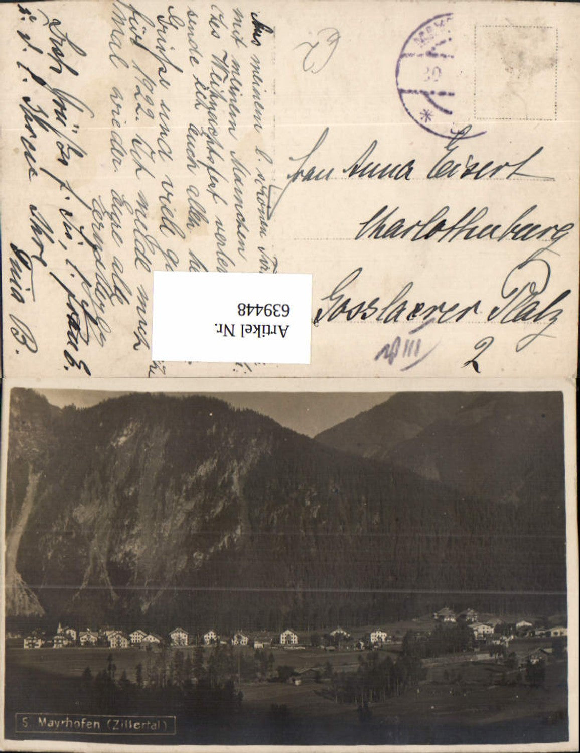 Alte Ansichtskarte – Old Postcard